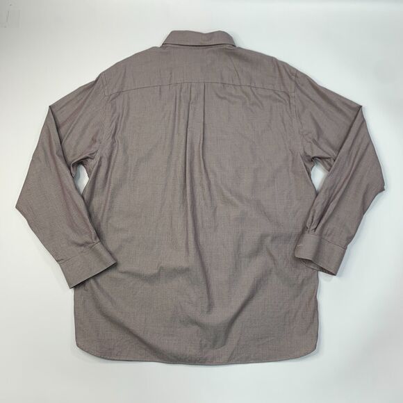 Daniel Cremieux Button Down Shirt Mens L Large Crimson Green Patterned Cotton - Picture 7 of 10